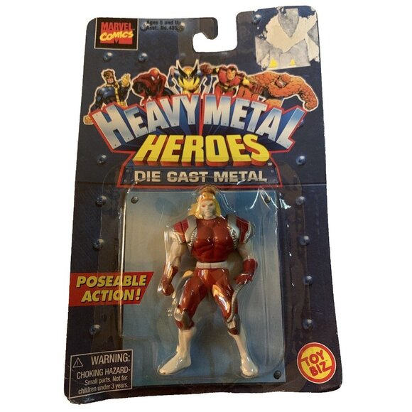 1998 Marvel Heavy Metal Heroes Die Cast Figure Toy Biz Die Cast - Picture 2 of 3